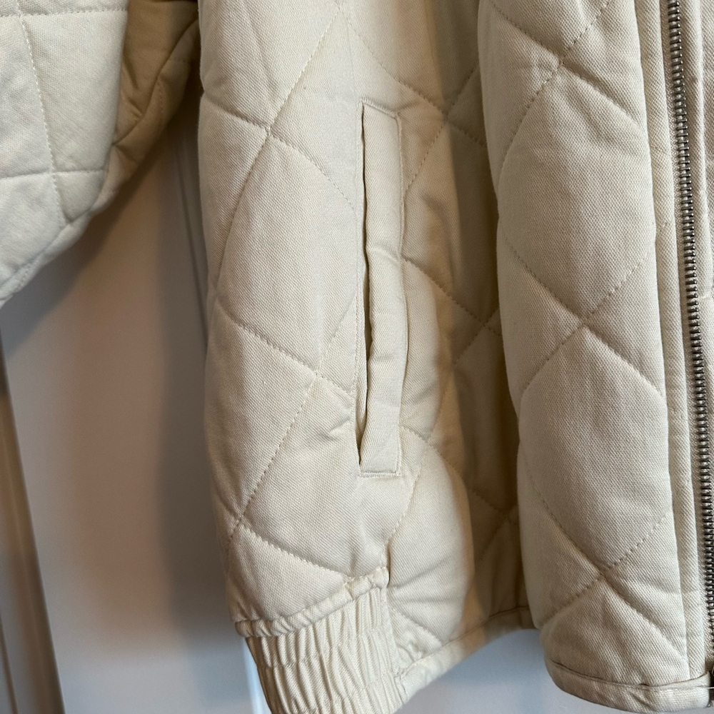 GAP Cream Quilted Jacket - Picture 3 of 4